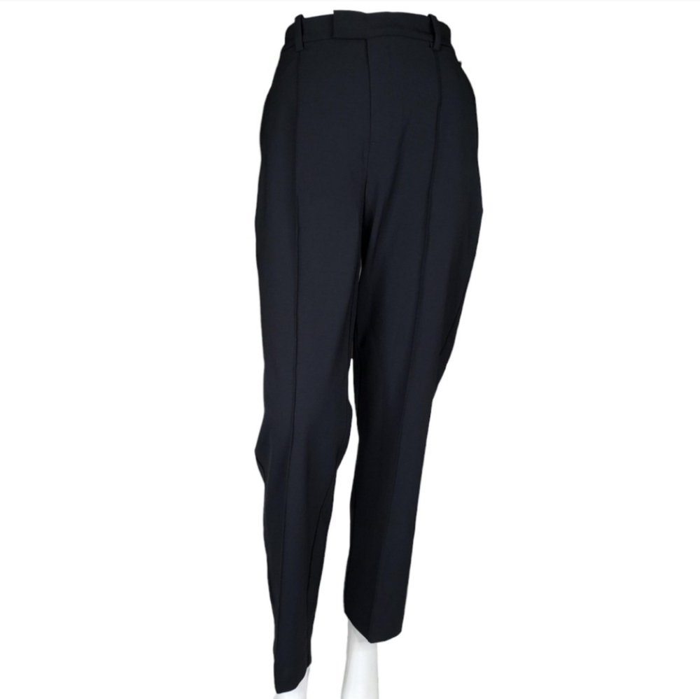 Madewell | The Fairbanks Pant True Black Straight Tapered Trousers Women's 6